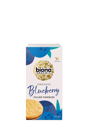 DULCIURI GUSTARI CREME - Biscuiti cu umplutura de afine bio 175g Biona