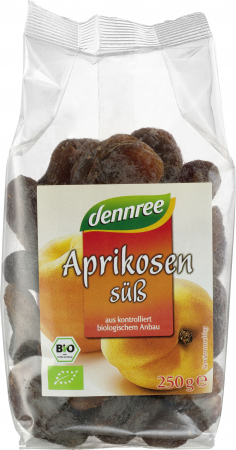 BATOANE, NUCI SI FRUCTE USCATE - Caise uscate bio 250g Dennree