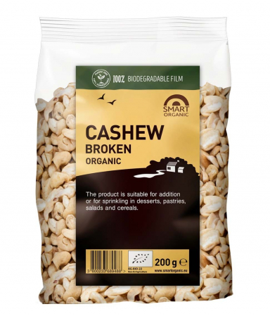 BATOANE, NUCI SI FRUCTE USCATE - Caju crud eco 200g Smart Organic