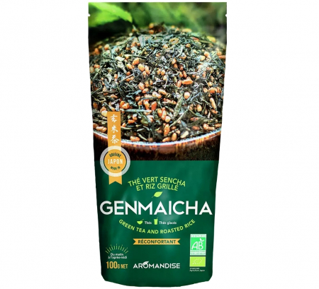 ALIMENTE - Ceai verde cu orez Genmaicha vrac, bio, 100g, Aromandise