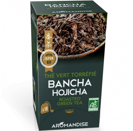 CEAIURI - Ceai verde prajit Bancha Hojicha bio 18 pliculete x 2g, Aromandise