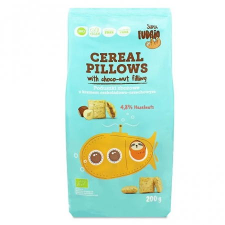 ALIMENTE - Cereale umplute cu ciocolata si alune de padure fara gluten bio 200g Super Fudgio