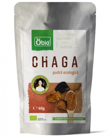 PULBERI SI SEMINTE - Chaga pulbere bio 60g OBIO