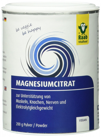 SUPLIMENTE - Citrat de magneziu pudra naturala 200g RAAB