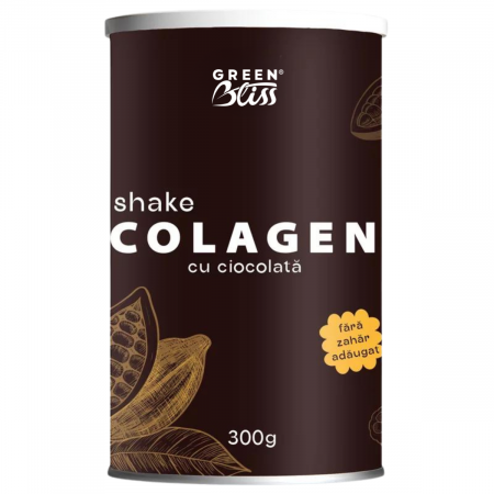 SUPLIMENTE - Colagen shake cu ciocolata 300g, Green Bliss