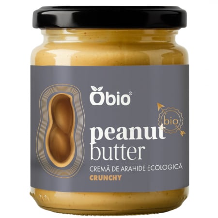 ALIMENTE - Crema de arahide crunchy bio 250g Obio