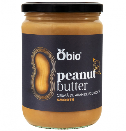 DULCIURI GUSTARI CREME - Crema de arahide smooth bio, 500g - Obio