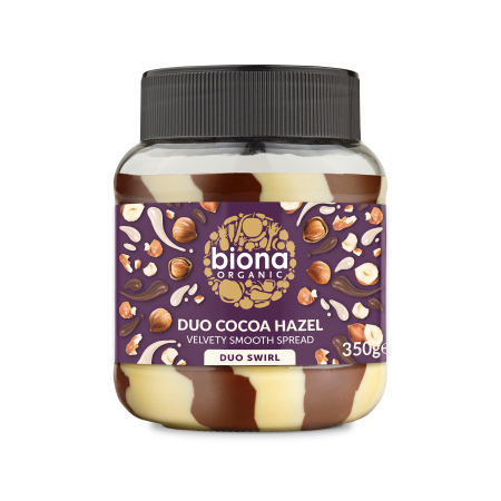 DULCIURI GUSTARI CREME - Crema de ciocolata cu alune Duo Swirl bio 350g Biona