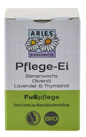 Aries - Crema solida pentru picioare cu ulei de masline, ceara de albine, ulei de lavanda si cimbru ecologic