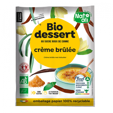DULCIURI GUSTARI CREME - Desert creme brulee, bio, 80g, Nat-ali