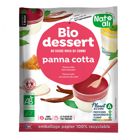 DULCIURI GUSTARI CREME - Desert panna cotta, bio, 45g, Nat-ali