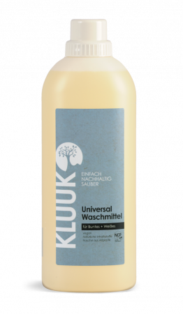 BAIE - Detergent universal lichid pentru rufe colorate si albe, 1L, Kluuk