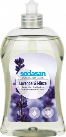 PRODUSE PENTRU CASA - Detergent vase lichid bio lavanda si menta 500 ml Sodasan