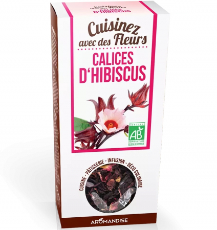 PRODUSE PENTRU GATIT - Flori de hibiscus uz culinar bio, 80g, Aromandise