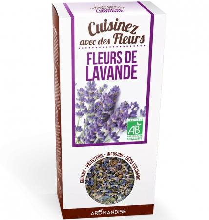 PRODUSE PENTRU GATIT - Flori de lavanda uz culinar bio, 40g, Aromandise