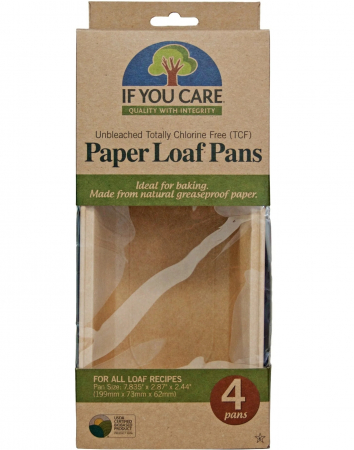 PRODUSE PENTRU CASA - Forme de copt pentru chec, din hartie nealbita, fara clor, 4 buc., If You Care