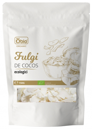 ENERGIE SI VITALITATE - Fulgi de cocos raw bio 150g Obio