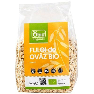 MIC DEJUN BOGAT IN NUTRIENTI - Fulgi de ovaz mari eco 500g OBIO