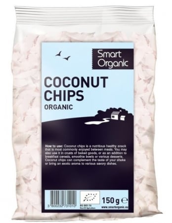 PULBERI SI SEMINTE - Fulgi raw de cocos eco 150g Smart Organic
