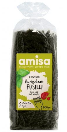 PRODUSE PENTRU GATIT - Fusilli din hrisca fara gluten eco 500g Amisa