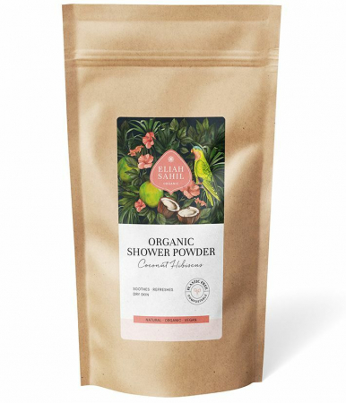 IGIENA PERSONALA - Gel de dus pudra cu cocos si hibiscus bio 250g refill Eliah Sahil