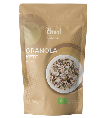 MIC DEJUN BOGAT IN NUTRIENTI - Granola keto bio 200g Obio