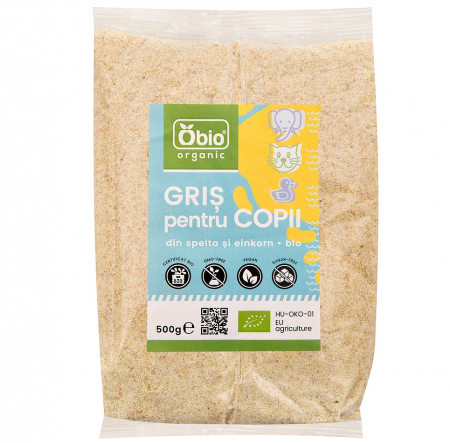 PRODUSE PENTRU GATIT - Gris pentru copii eco 500g OBIO