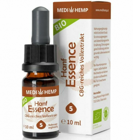 SUPLIMENTE - Hemp Essence cu CBG 5% bio, 10ml Medihemp