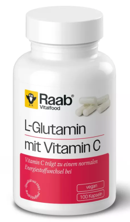 SUPLIMENTE - L-Glutamine cu vitamina C 480mg 100 capsule 48g Raab