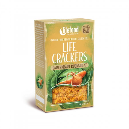 DULCIURI GUSTARI CREME - LIFECRACKERS cu varza murata raw eco 90g