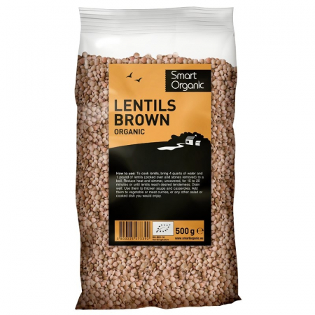 PRODUSE PENTRU GATIT - Linte maro eco 500g Smart Organic