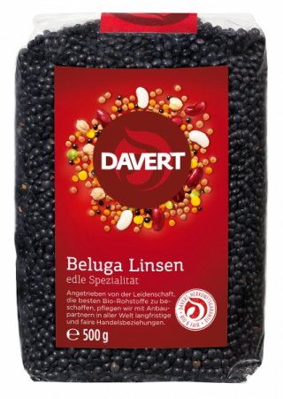 PRODUSE PENTRU GATIT - Linte neagra Beluga bio 500g DAVERT