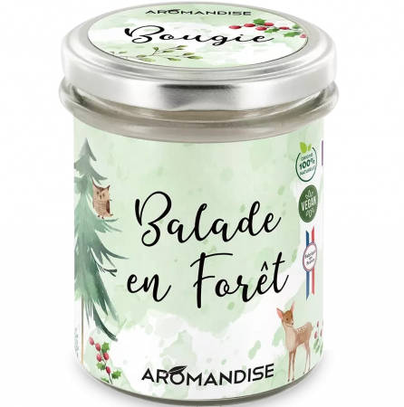 AROMATERAPIE SI RELAXARE - Lumanare parfumata naturala Plimbare in Padure, vegana, 150g Aromandise