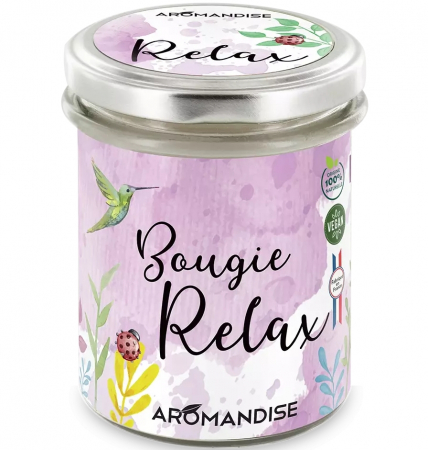 AROMATERAPIE SI RELAXARE - Lumanare parfumata naturala Relax, vegana, 150g Aromandise
