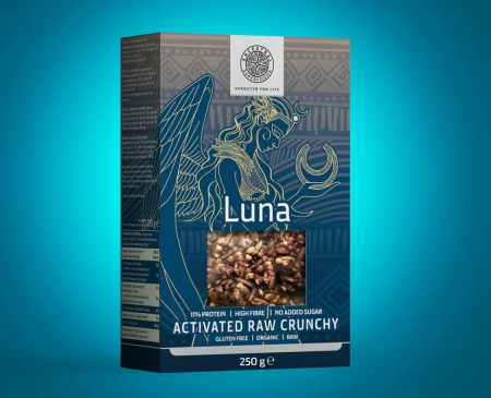DULCIURI GUSTARI CREME - LUNA crunchy cu seminte activate raw bio 250g