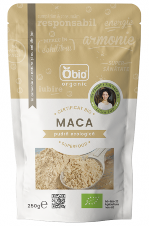 PULBERI SI SEMINTE - Maca pudra ecologica 250g OBIO