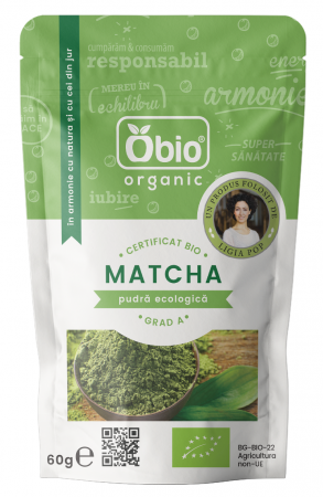 PULBERI SI SEMINTE - Matcha ceai verde eco 60g OBIO