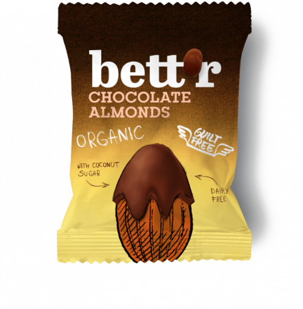 DULCIURI GUSTARI CREME - Migdale invelite in ciocolata eco 40g Bettr