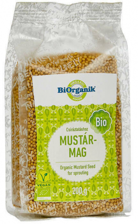 PRODUSE PENTRU GATIT - Mustar boabe pentru germinat bio 200g Biorganik