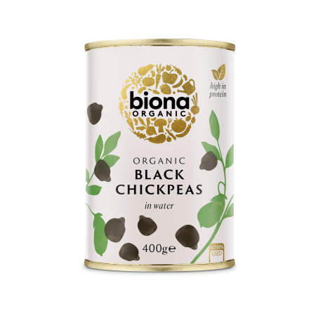 PRODUSE PENTRU GATIT - Naut negru eco la conserva 400g Biona