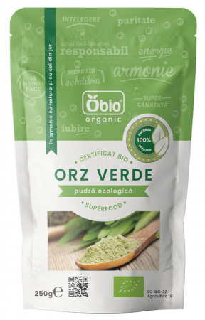 PULBERI SI SEMINTE - Orz verde pulbere eco 250g Obio