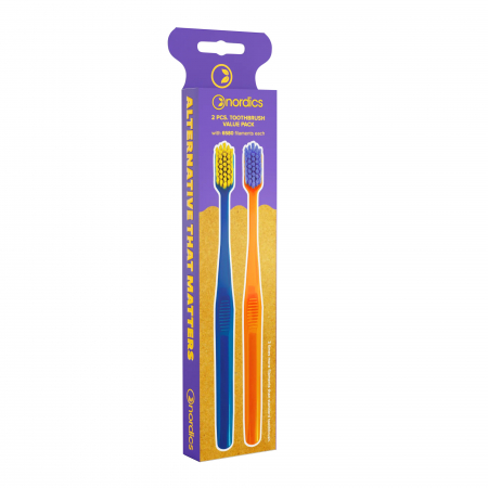 IGIENA PERSONALA - Pachet 2 periute de dinti PREMIUM, pentru adulti, Nordics