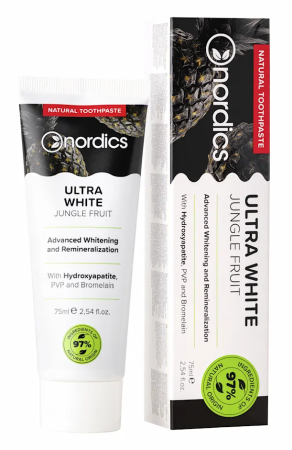 IGIENA PERSONALA - Pasta de dinti pentru albire cu carbune activ 75ml Nordics