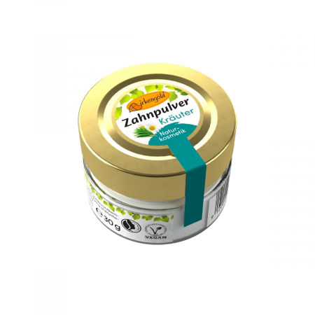 IGIENA PERSONALA - Pasta de dinti pudra cu musetel fara fluor, 30g, Birkengold