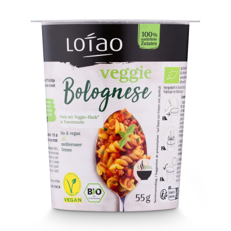 PRODUSE PENTRU GATIT - Paste Bolognese instant, bio, 55g, Lotao