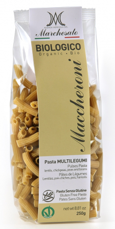PRODUSE PENTRU GATIT - Paste maccheroni cu legume fara gluten eco 250g Marchesato