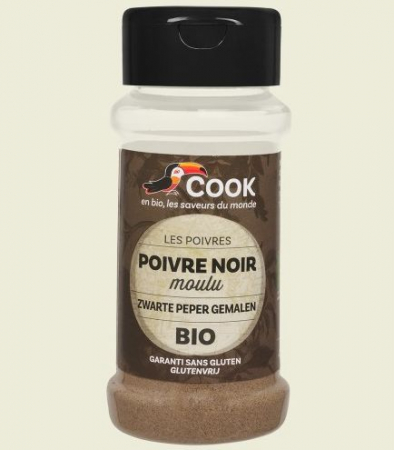ALIMENTE - Piper negru macinat bio 45g Cook