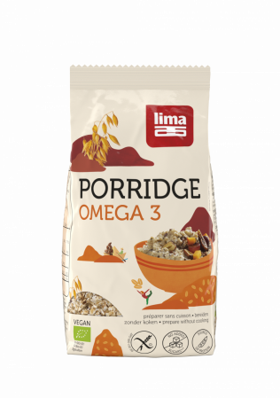 MIC DEJUN BOGAT IN NUTRIENTI - Porridge Express Omega 3 fara gluten bio 350g Lima