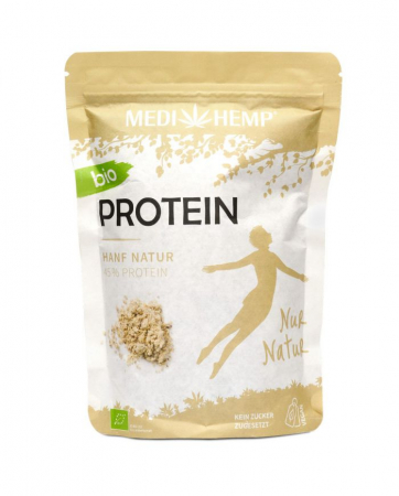 PULBERI SI SEMINTE - Proteina din canepa natur, bio, 330g, Medihemp