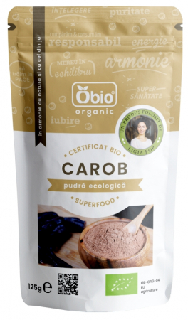 ALIMENTE - Pudra de carob (roscove) bio 125g OBIO